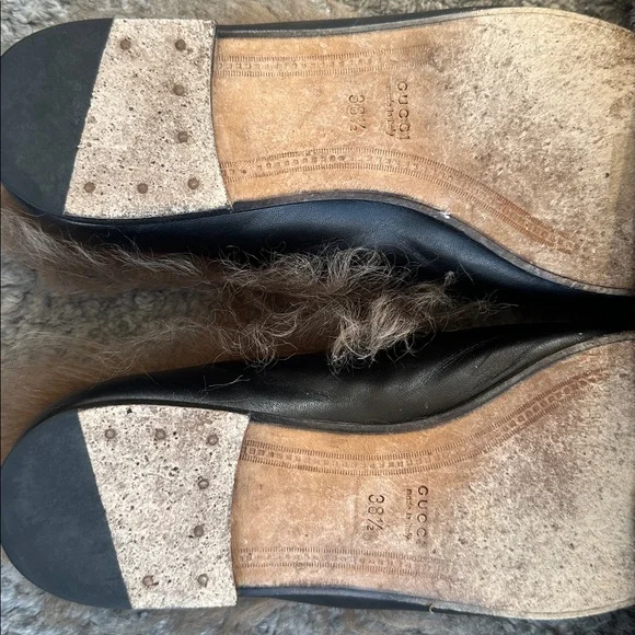 Gucci Princeton Fur Loafers - Picture 2 of 3